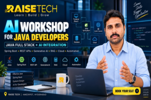 AI workshop for Java developers in Hyderabad with Java Full Stack and AI integration